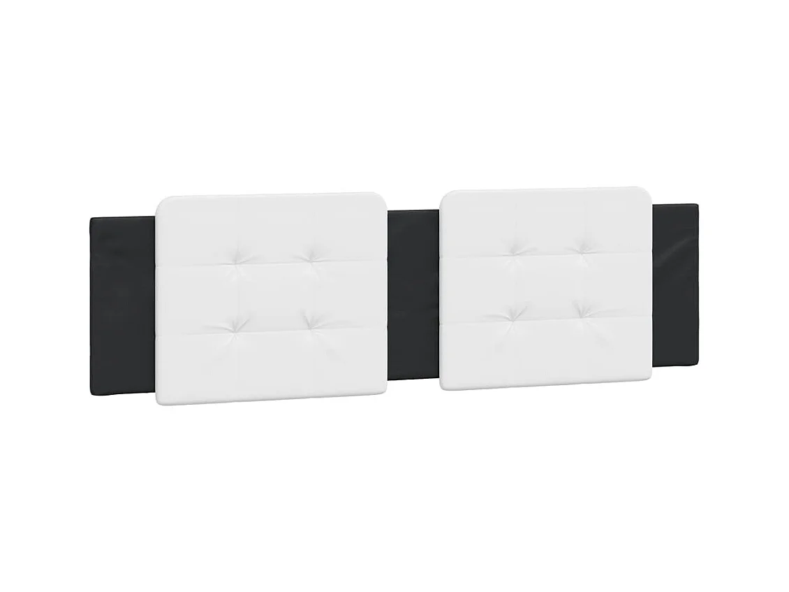 Struttura letto con LED senza materasso nero e bianco 180x200 cm