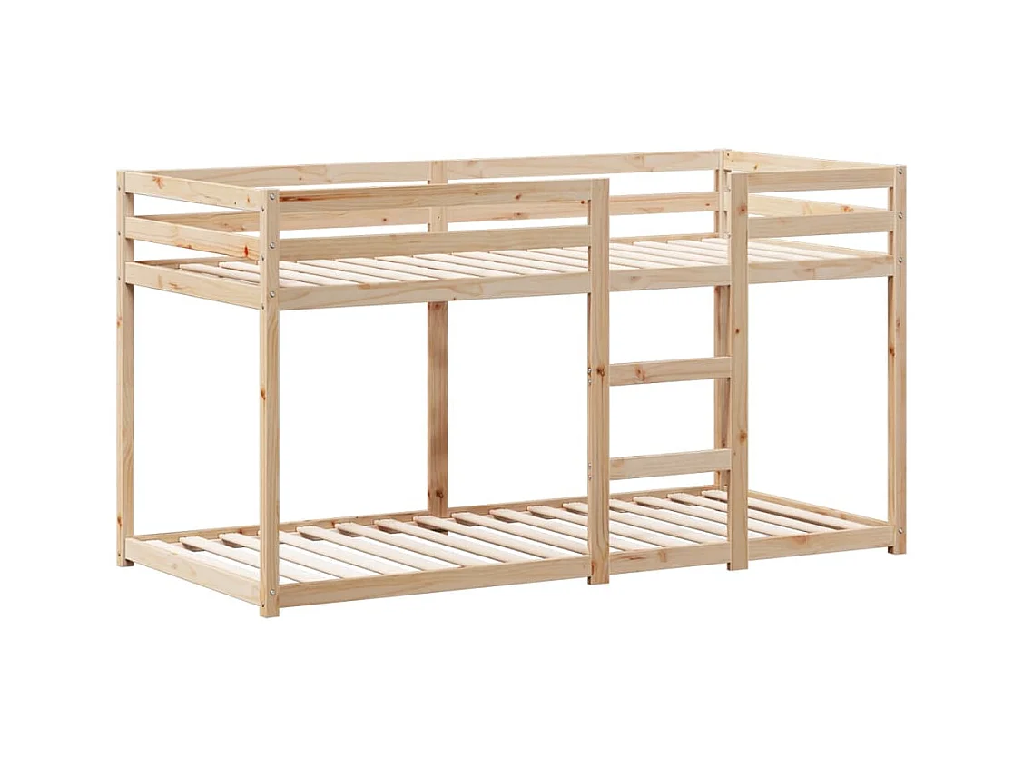 Stapelbed zonder matras 90x200 cm massief grenenhout