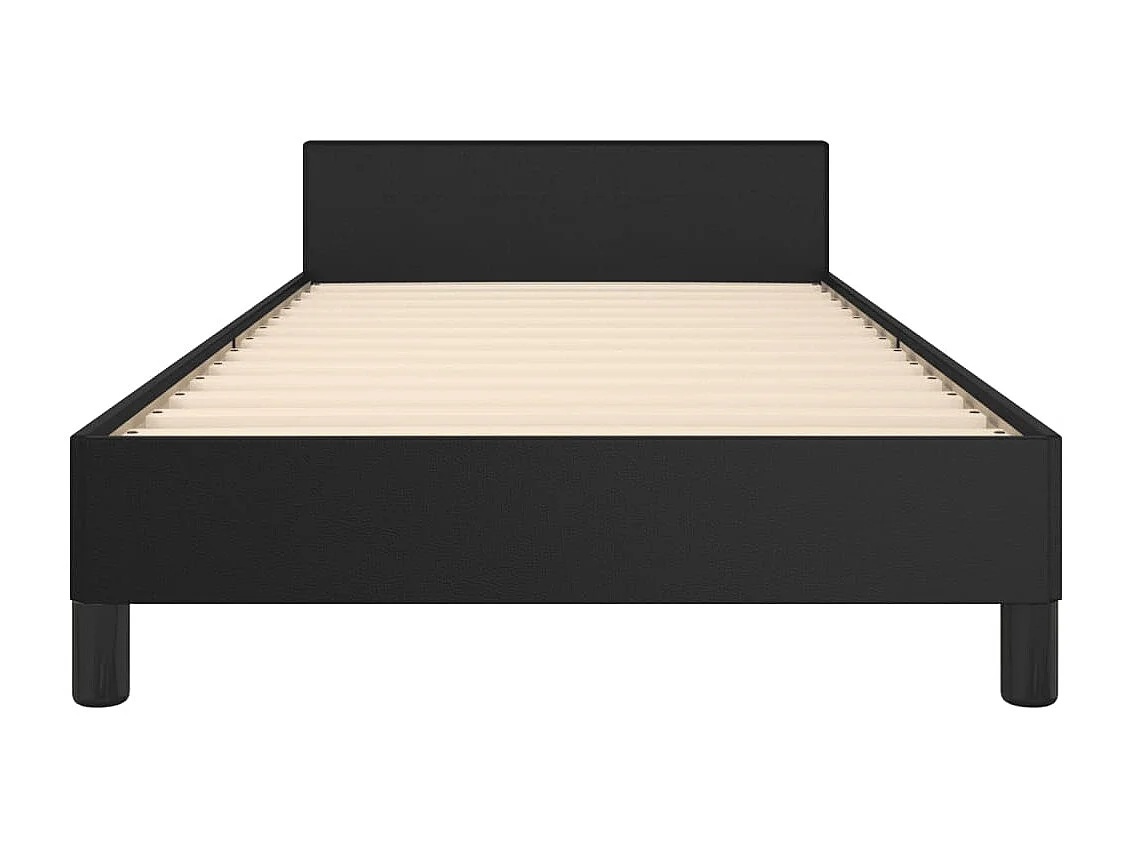 Bedframe zonder matras zwart 90x200 cm kunstleer