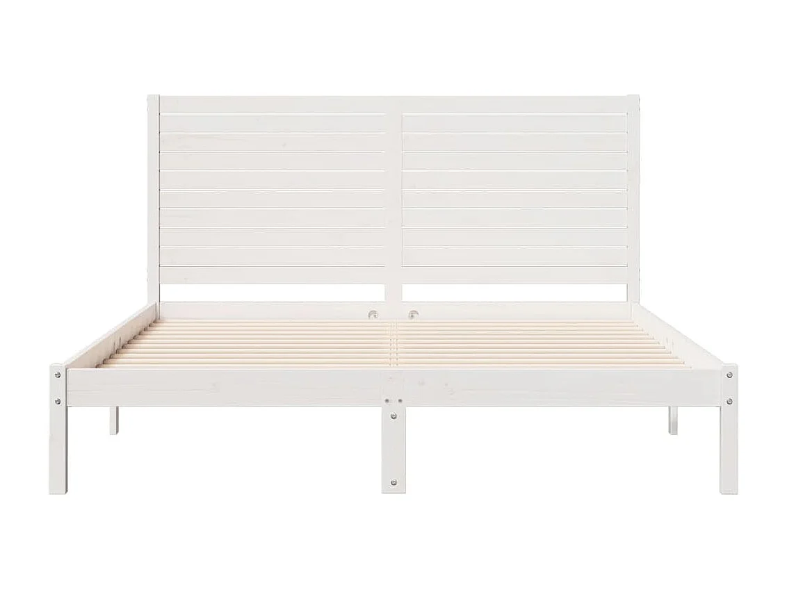 Estructura de cama extra larga sin colchón 160x210 cm madera maciza