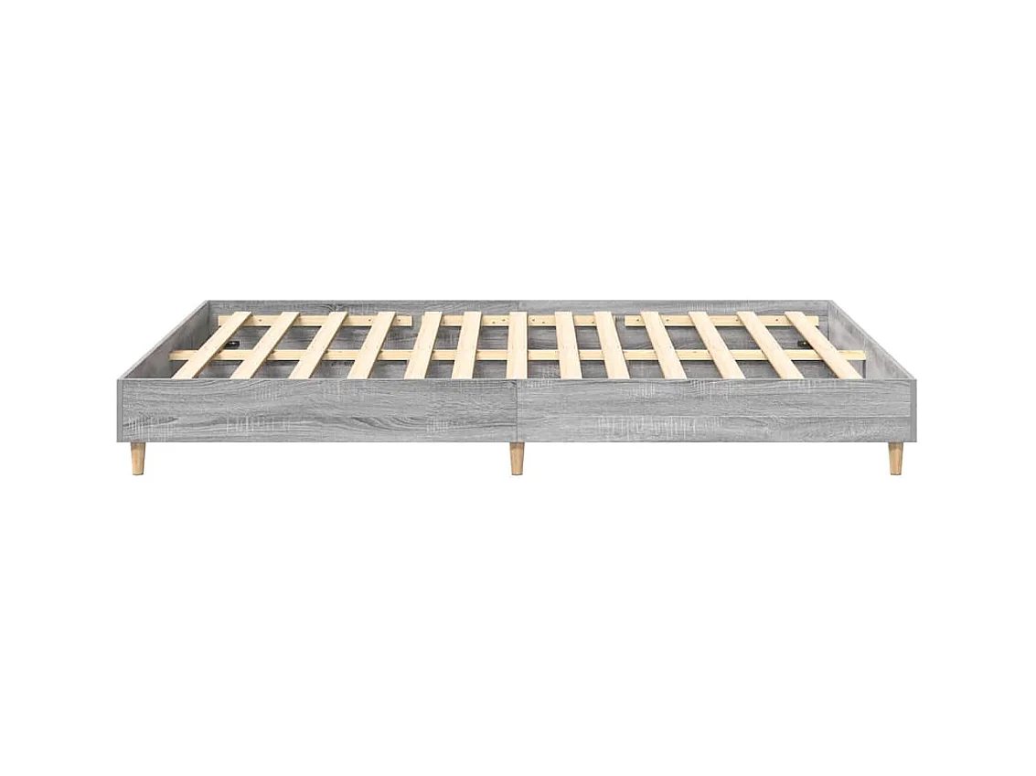 Bedframe zonder matras sonoma grijs 140x200 cm