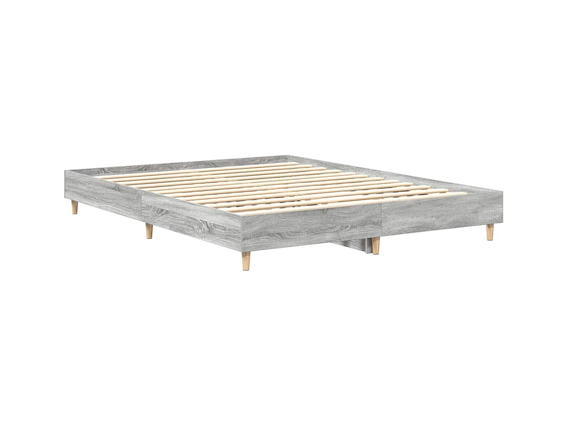 Bedframe zonder matras sonoma grijs 140x200 cm