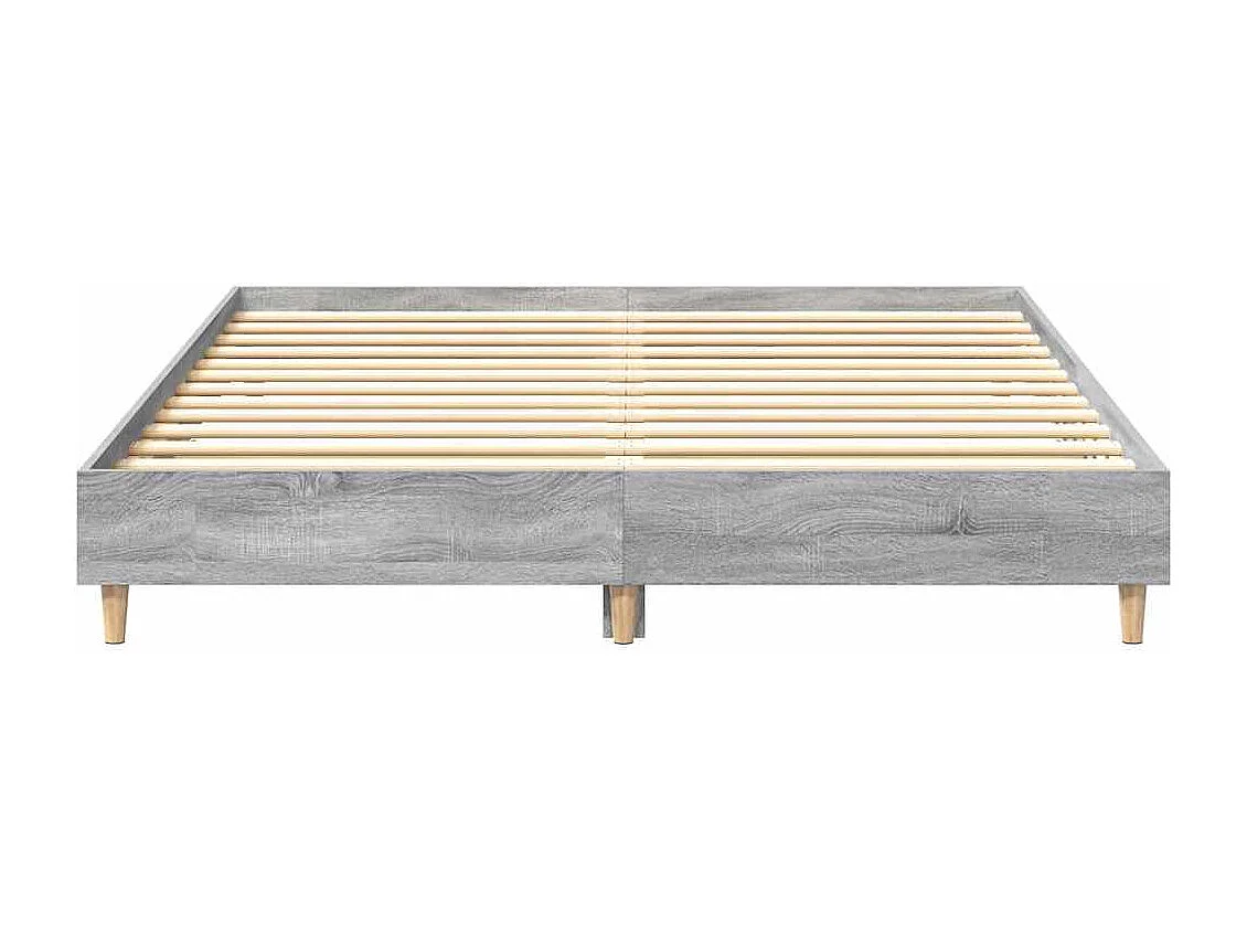 Bedframe zonder matras sonoma grijs 140x200 cm