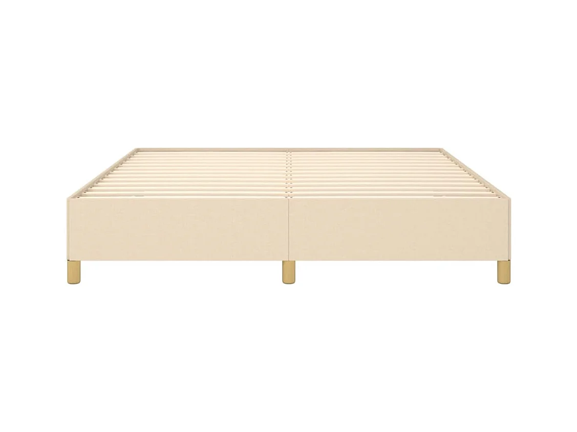 Bedframe zonder matras crème 180x200 cm stof