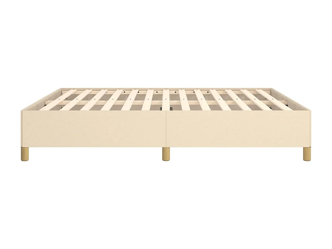 Bedframe zonder matras crème 180x200 cm stof