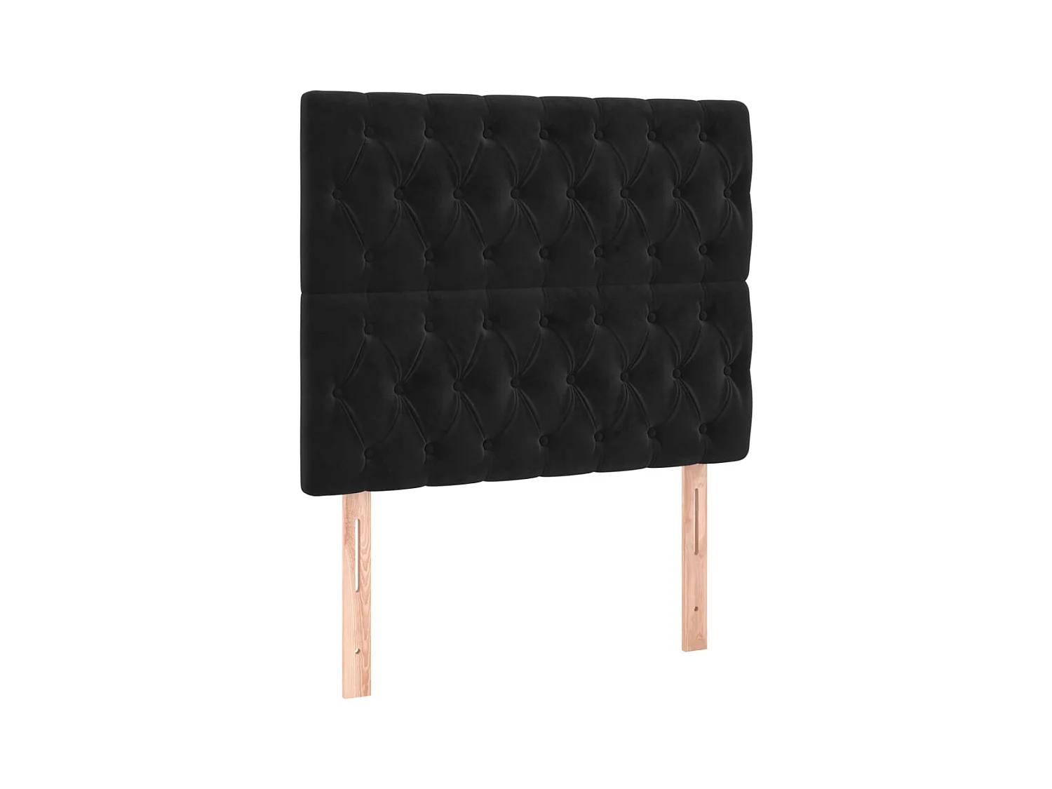 Bedframe zonder matras zwart 120x200 cm fluweel