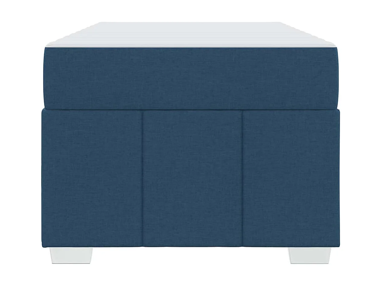 Bedframe met matras Blauwe stof 90 x 200 cm