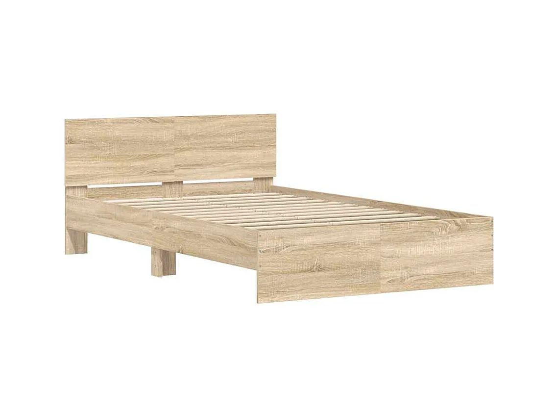 Bedframe zonder matras Sonoma eiken 135x190 cm