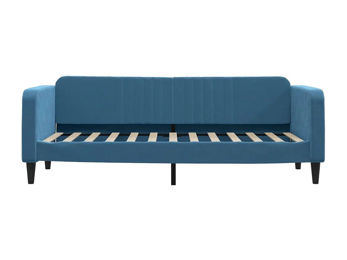 Cama de día con nido y cajones sin colchón azul 80x200 cm