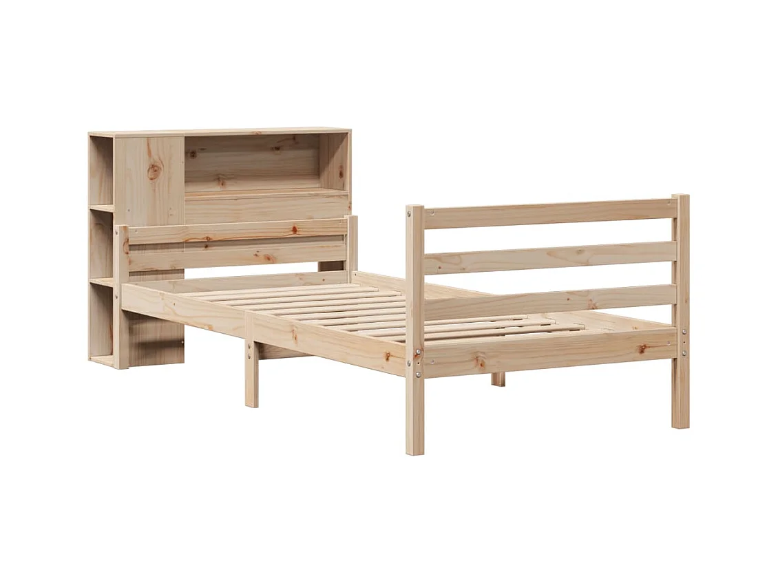Boekenkastbed zonder matras 90x200 cm massief grenenhout