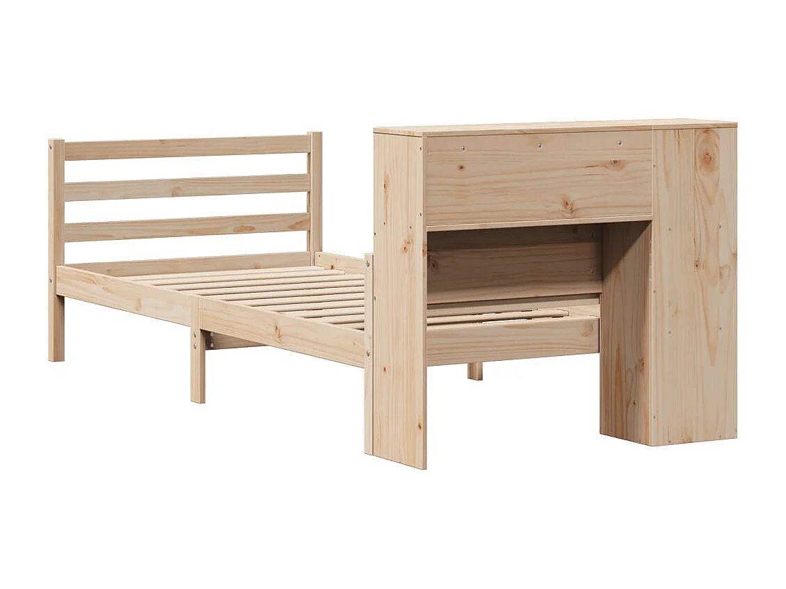 Boekenkastbed zonder matras 90x200 cm massief grenenhout