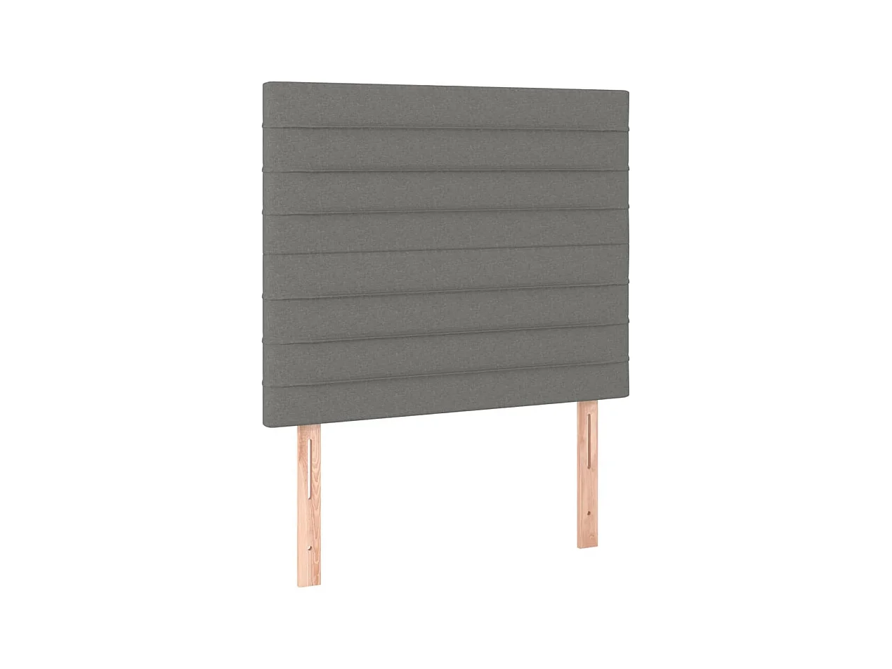 Struttura letto senza materasso tessuto grigio scuro 90x200 cm