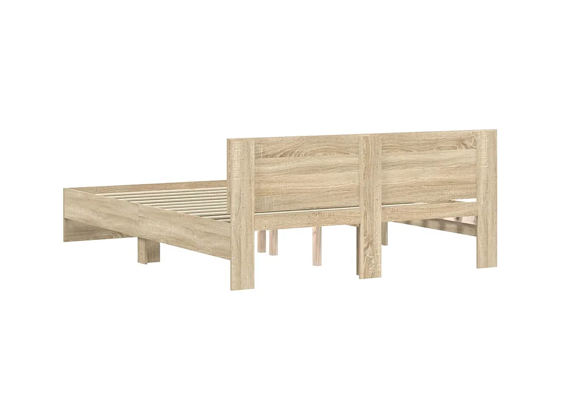 Struttura letto senza materasso in rovere Sonoma 150x200 cm