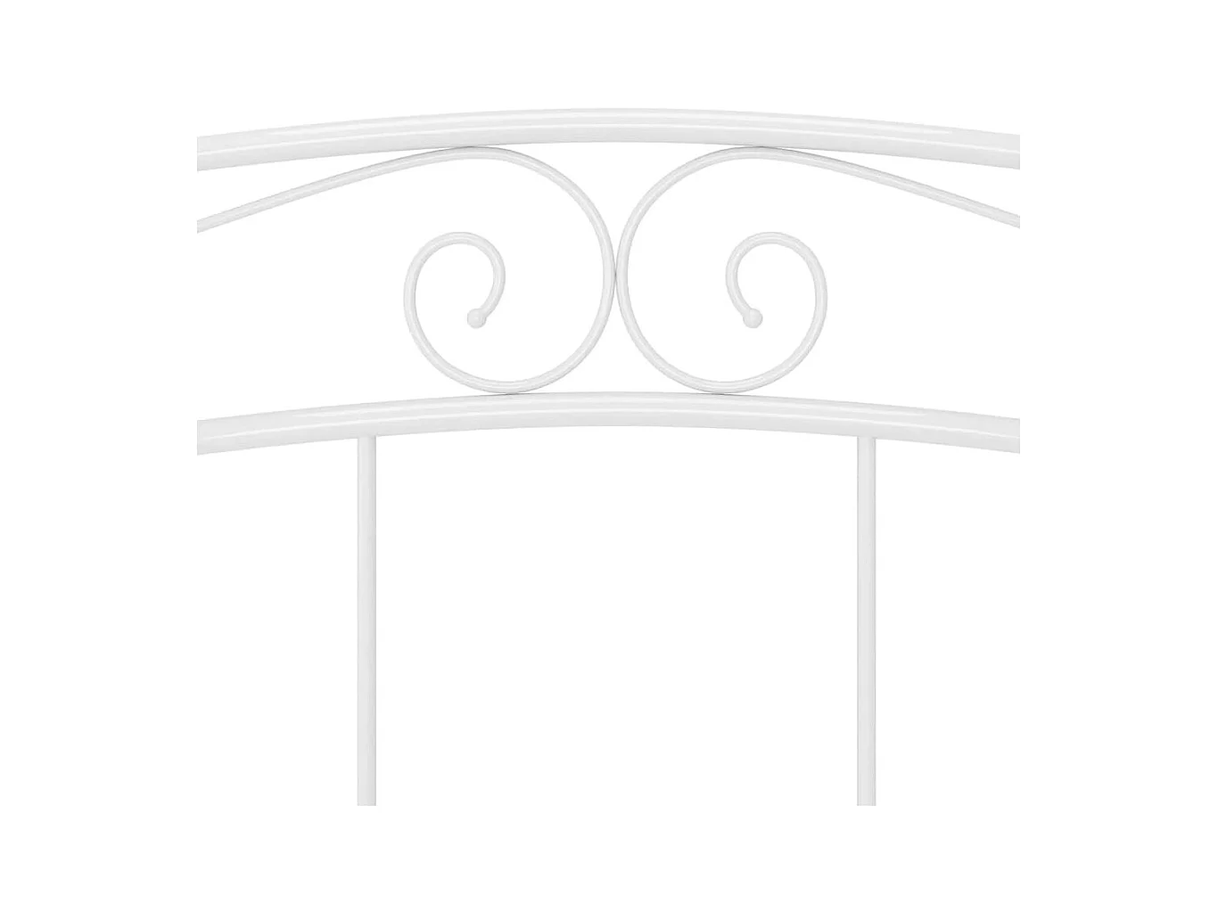 Bedframe zonder matras wit metaal 140x200 cm