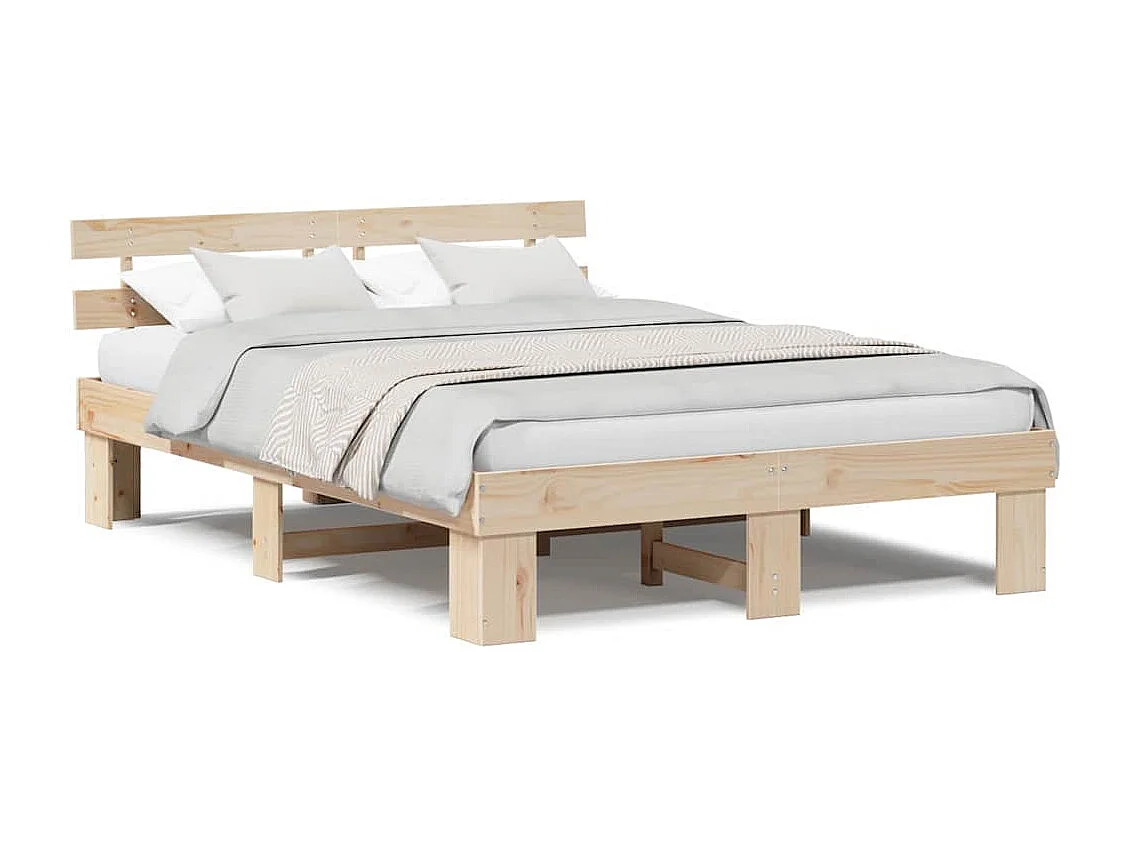 Struttura letto con testiera Marrone 160 x 200 cm