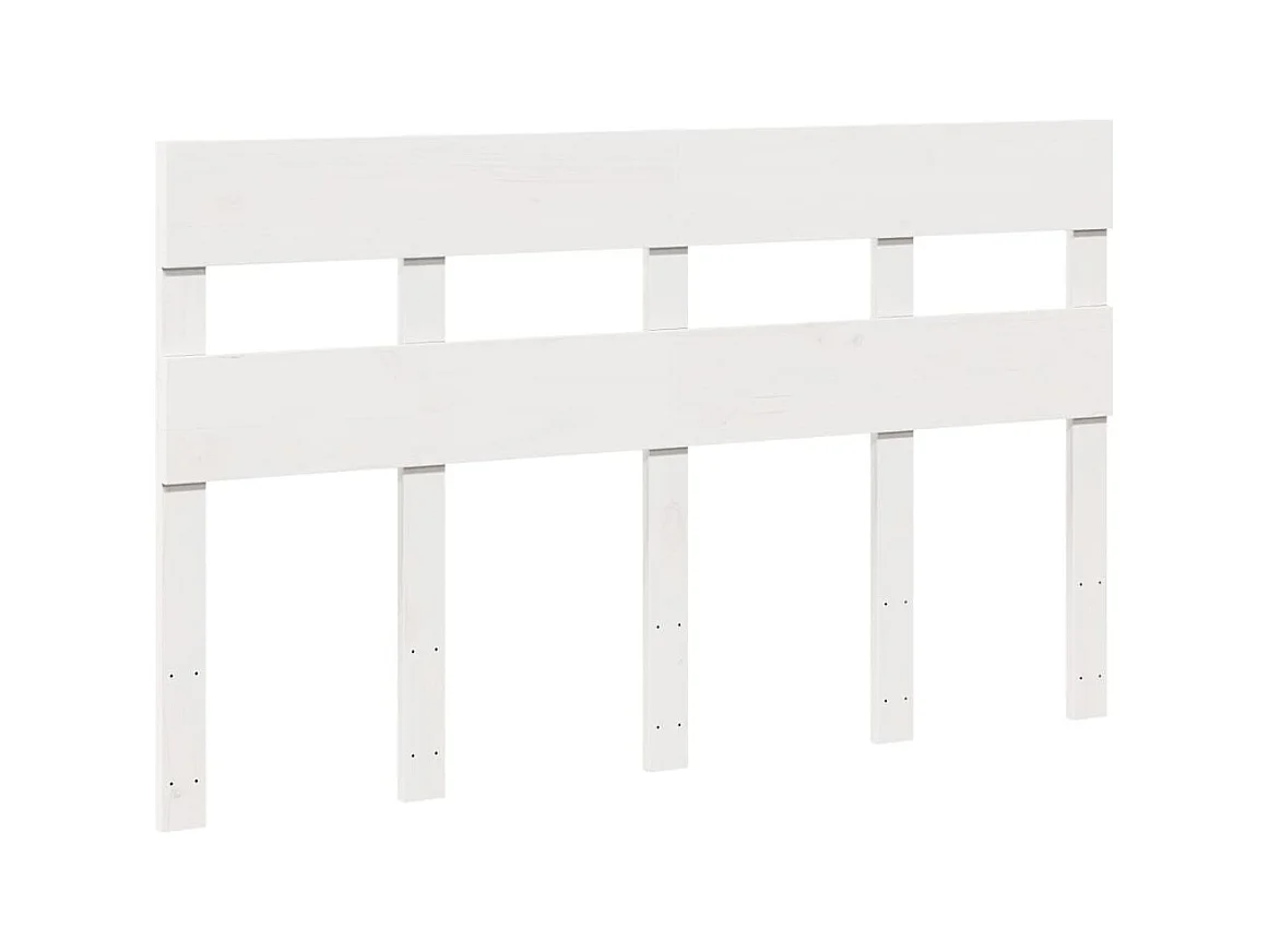 Bedframe zonder matras wit 120x200 cm massief grenenhout