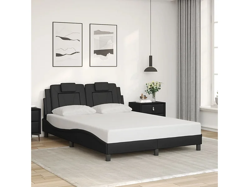 Bedframe zonder matras zwart 120x200 cm kunstleer