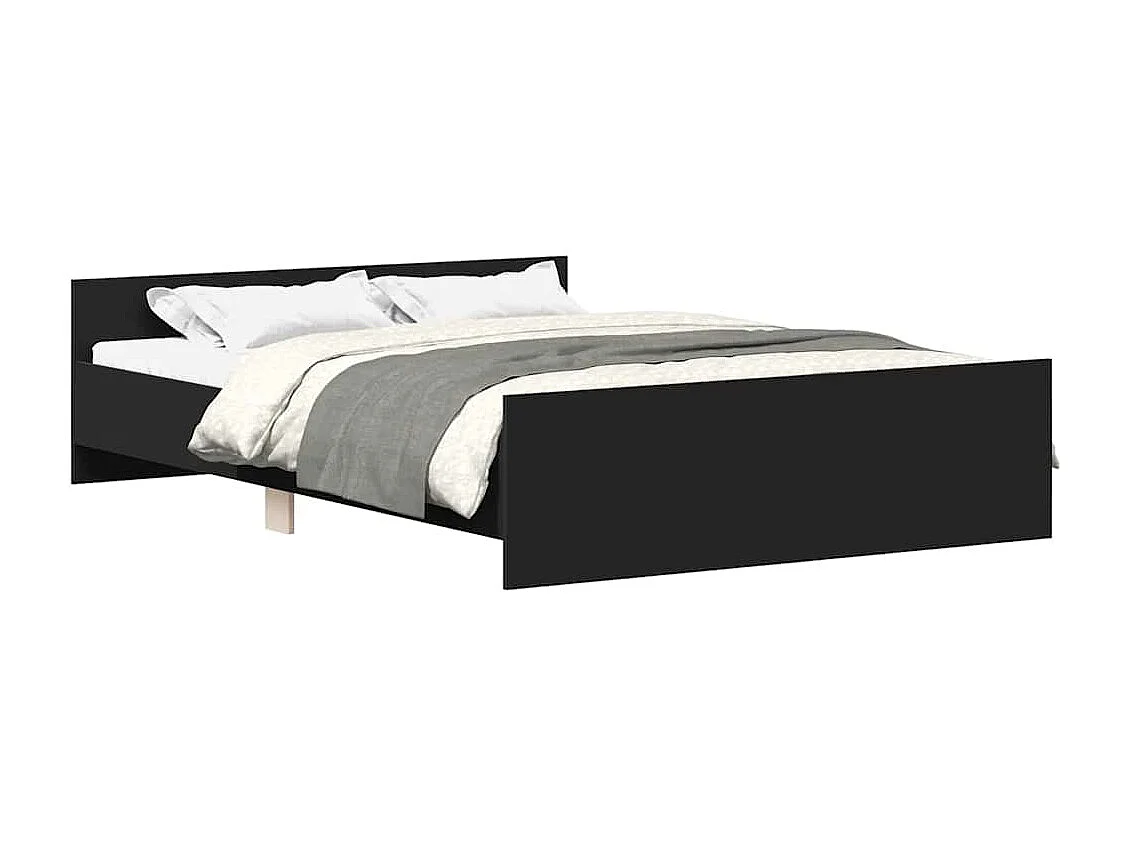 Zwart matrasloos bedframe 140x190 cm