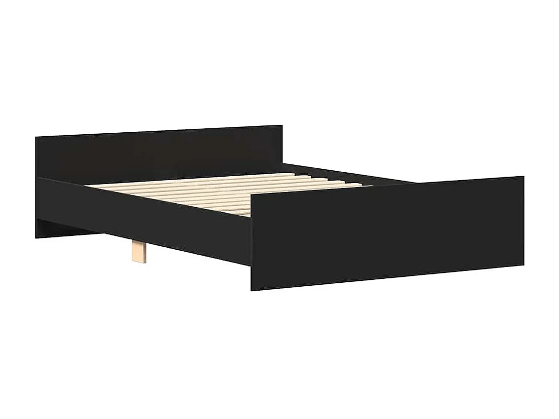 Zwart matrasloos bedframe 140x190 cm