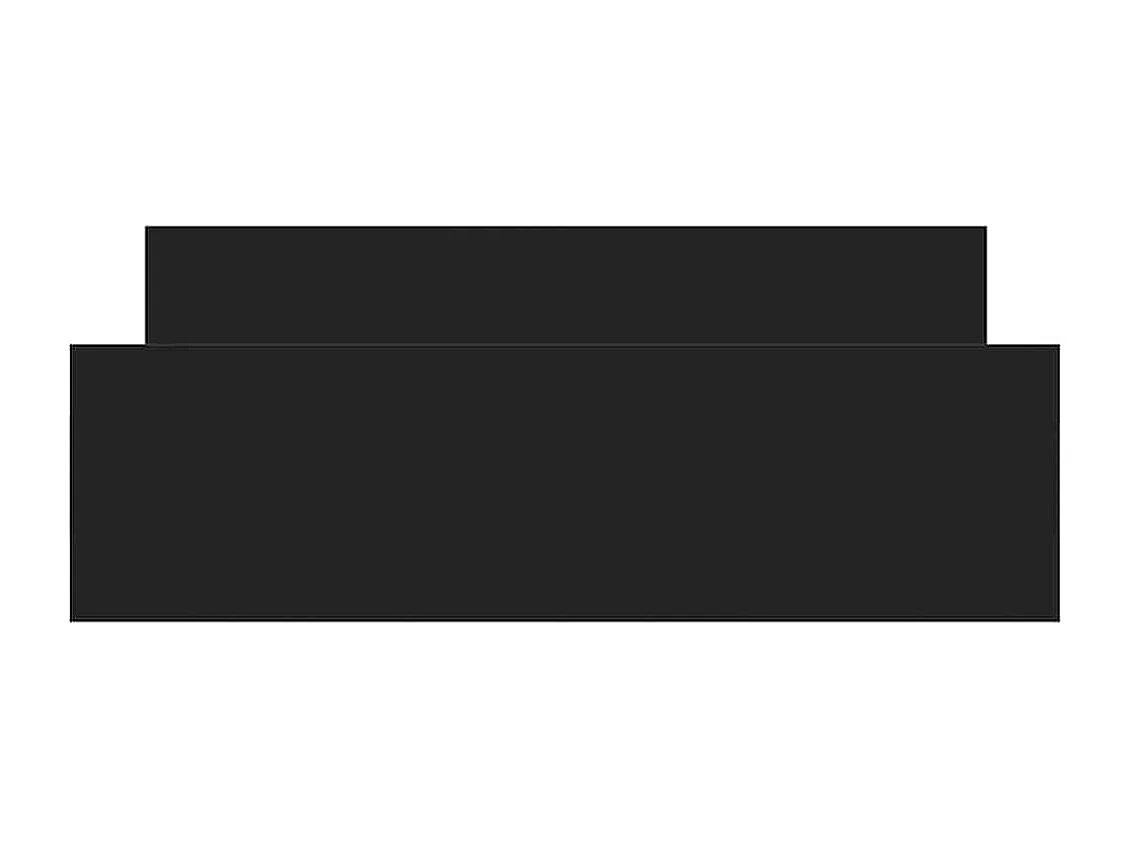 Zwart matrasloos bedframe 140x190 cm