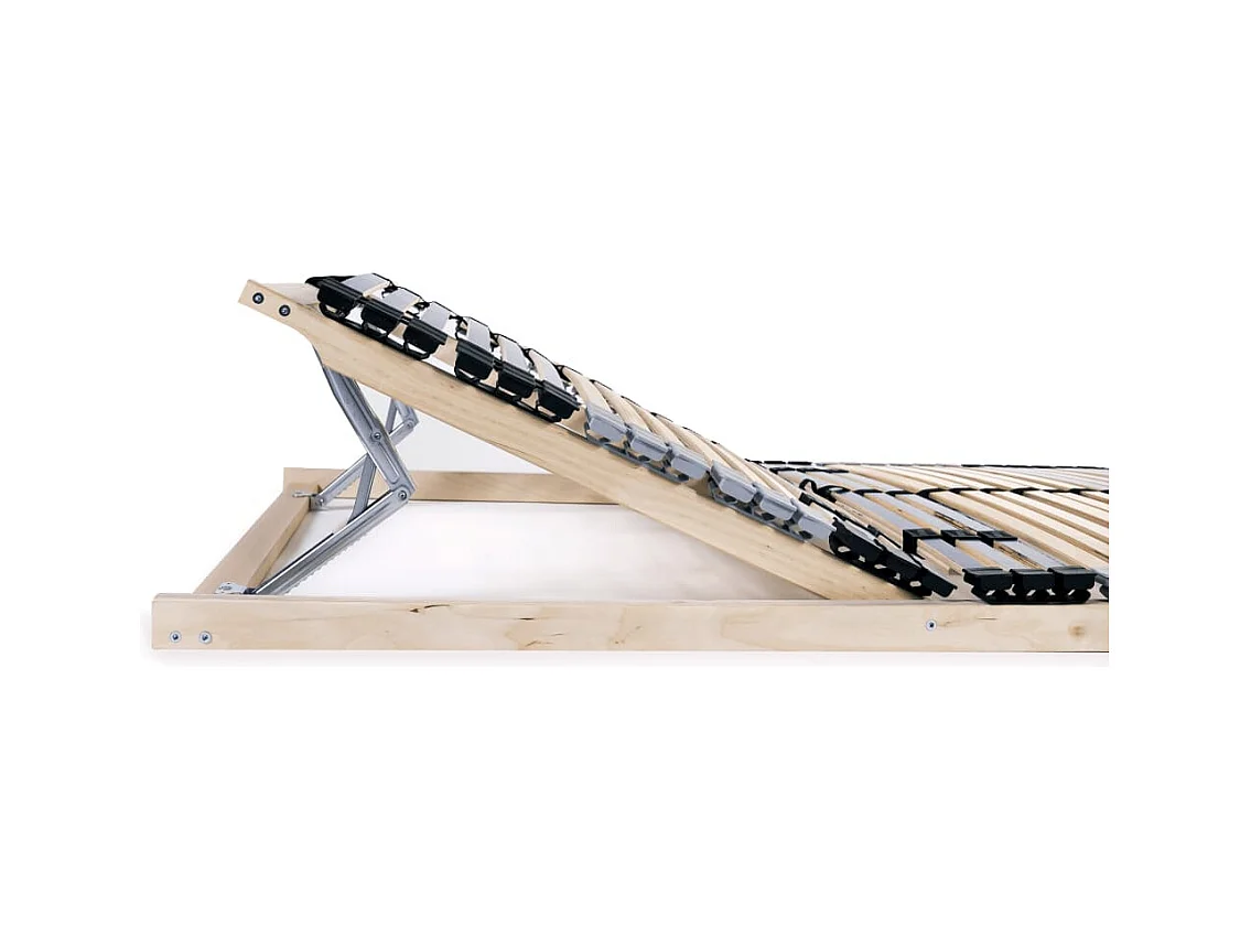 Lattenbodems zonder matras 2 stuks met 42 latten 80x200 cm