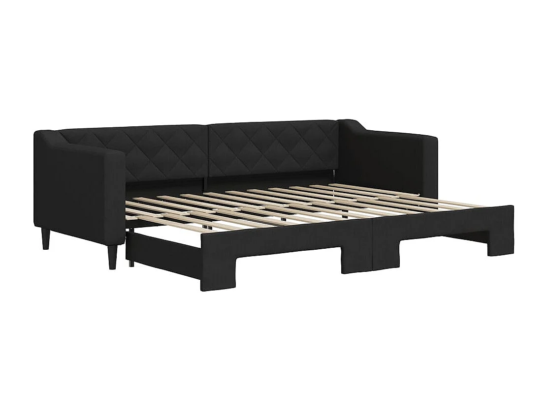 Lit de jour avec gigogne sans matelas 80x200 cm