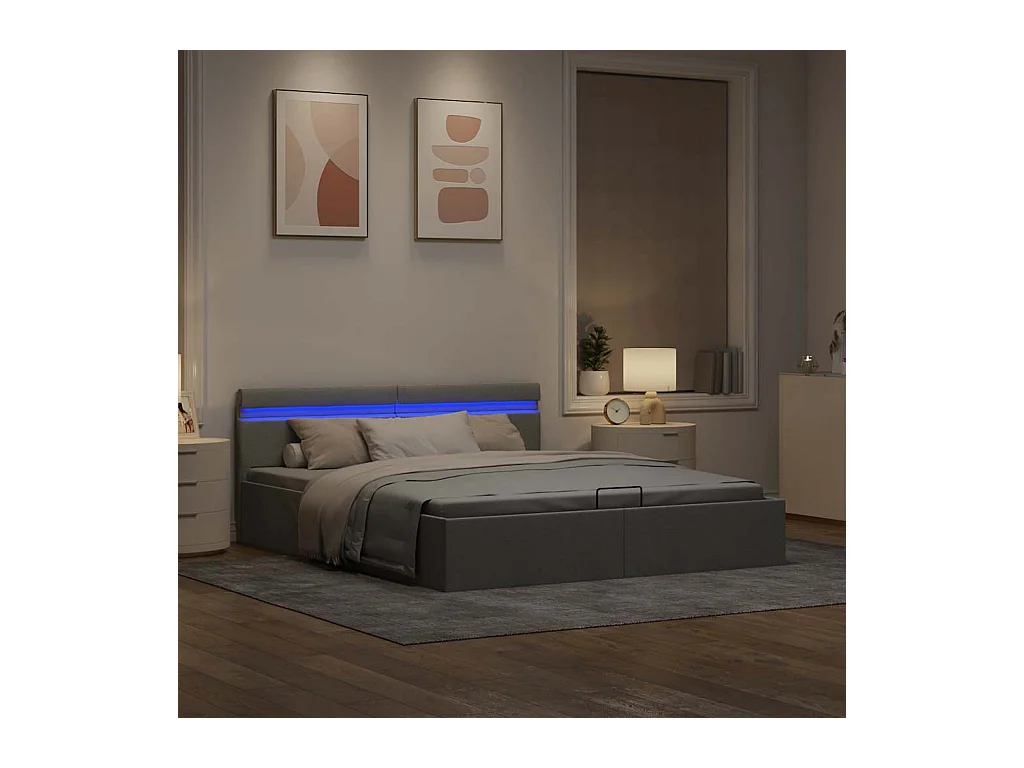 Hydraulisch opbergbedframe zonder matras 160x200 cm