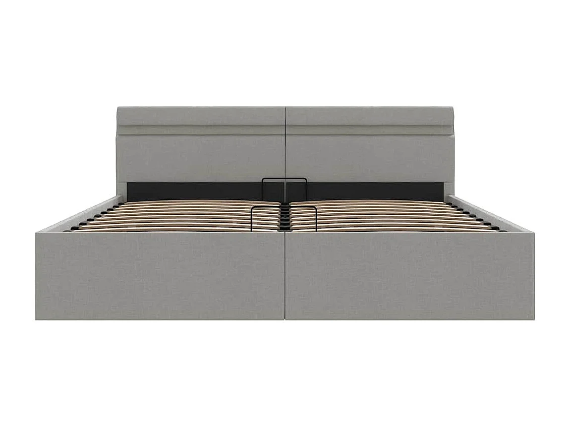 Cadre de lit à rangement hydraulique sans matelas 160x200 cm