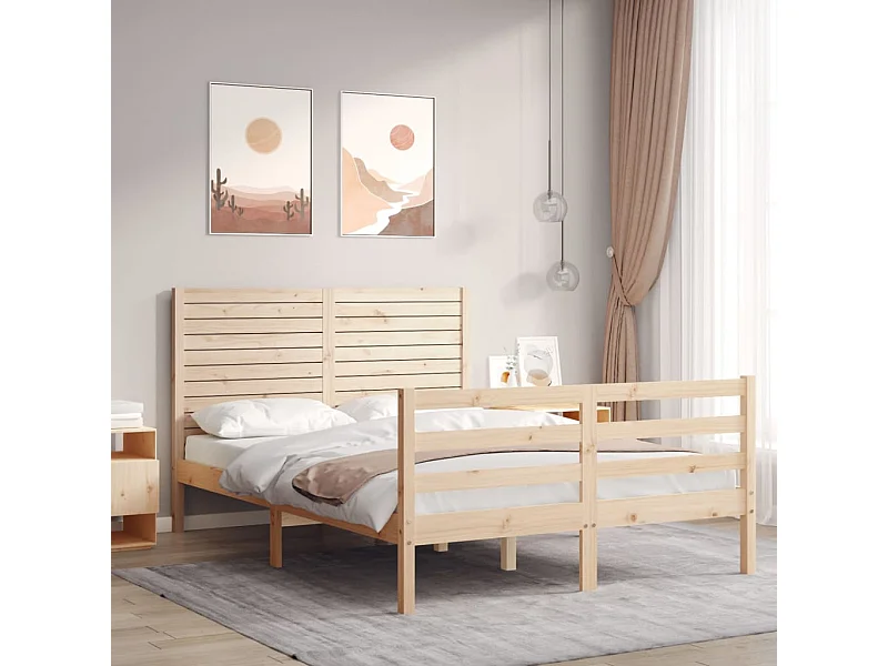 Bedframe zonder matras 120x200 cm massief hout