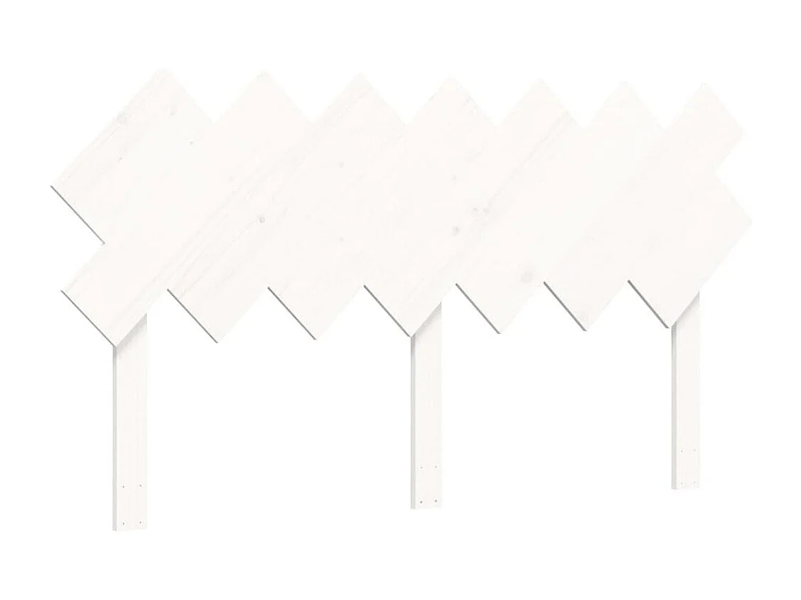 Struttura letto senza materasso bianco 140x200 cm in legno massello