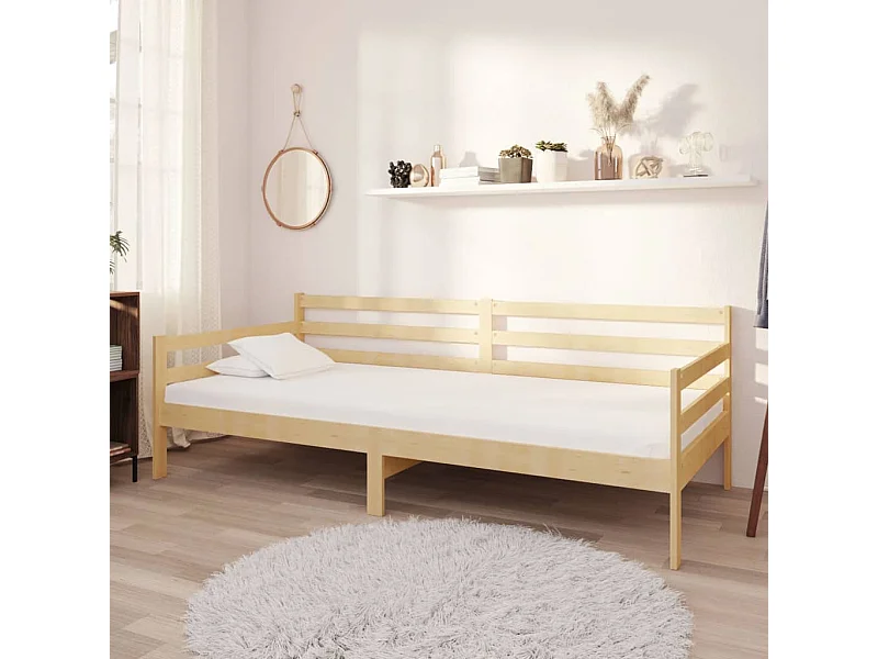 Daybed con colchón 90x200 cm Madera maciza de pino