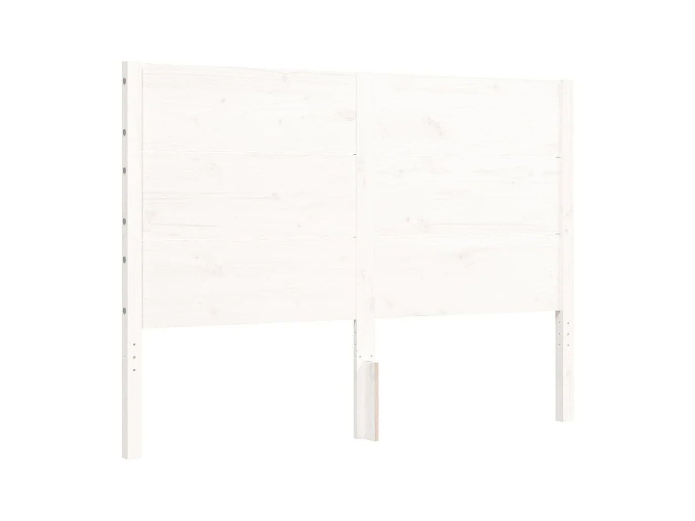 Cadre de lit sans matelas blanc 140x200 cm bois de pin massif