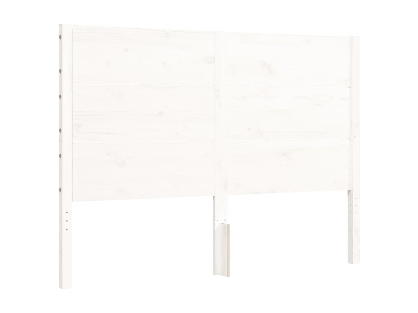 Estructura de cama sin colchón blanca 140x200 cm madera maciza de pino