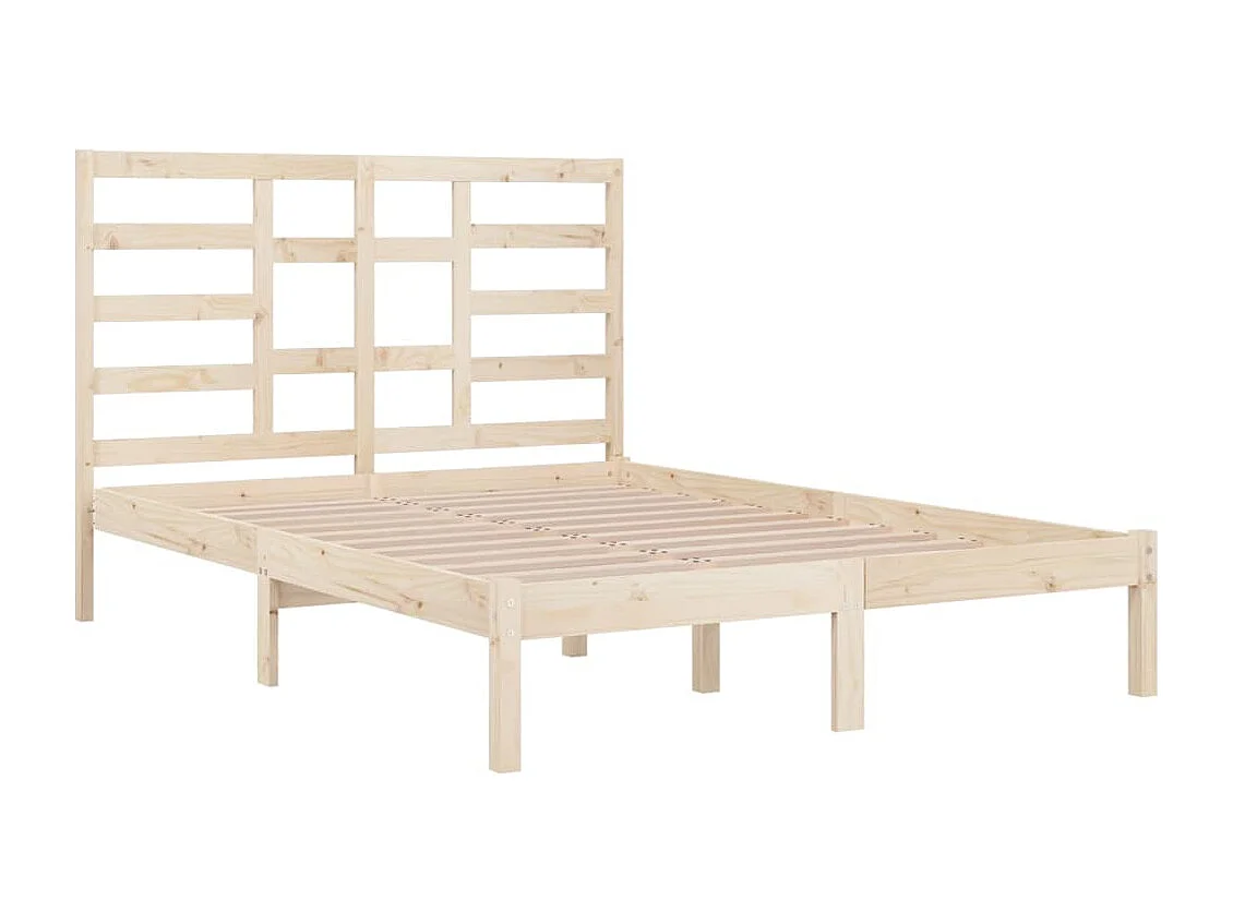Cadre de lit sans matelas bois massif 160x200 cm