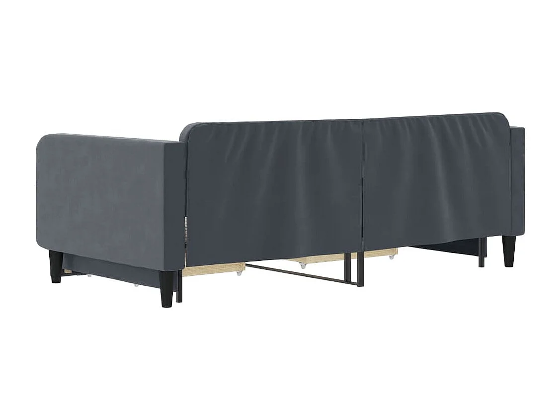 Divano letto con rotelle e cassetti senza materasso 100x200 cm