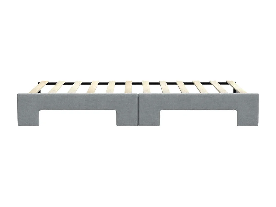 Divano letto con letto estraibile senza materasso grigio chiaro 90x200 cm