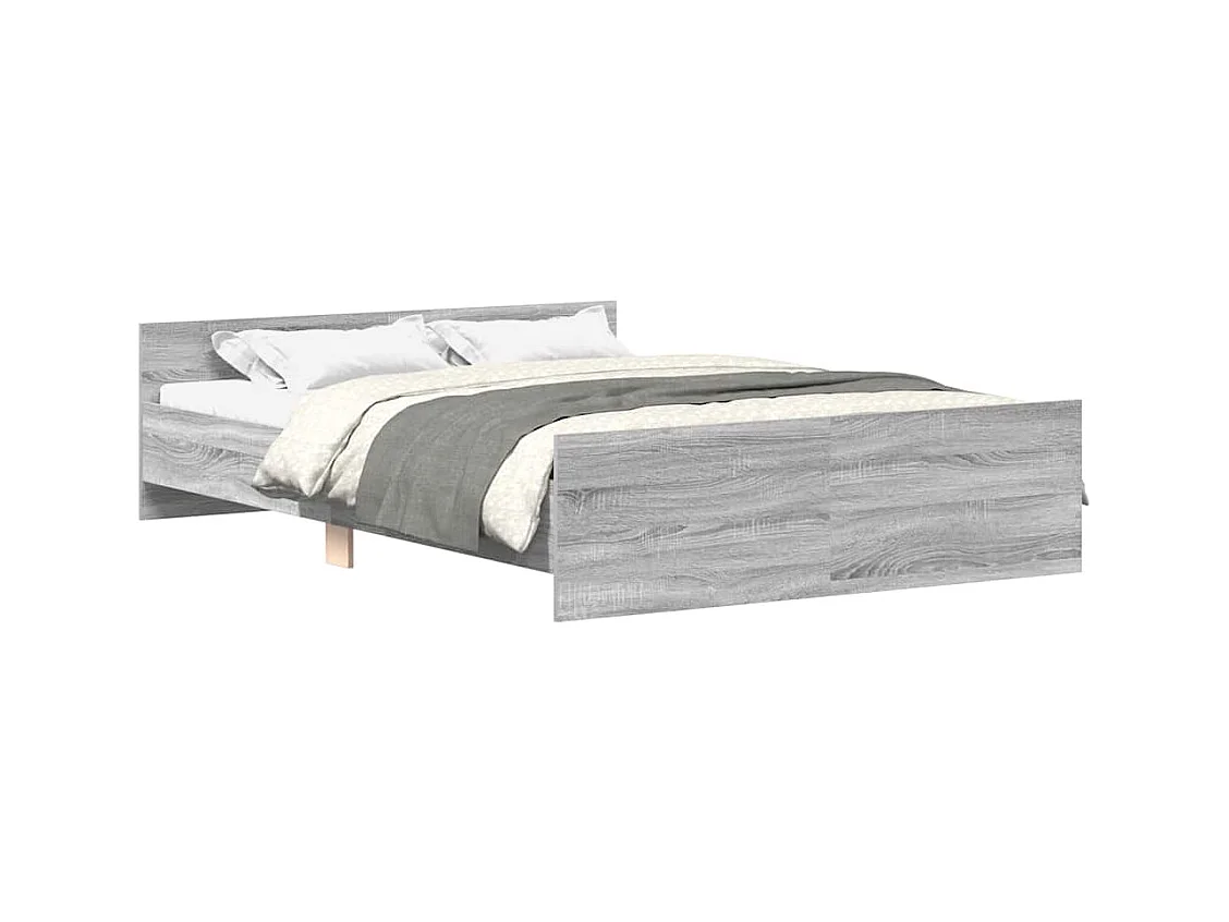 Bedframe zonder matras sonoma grijs 140x200 cm