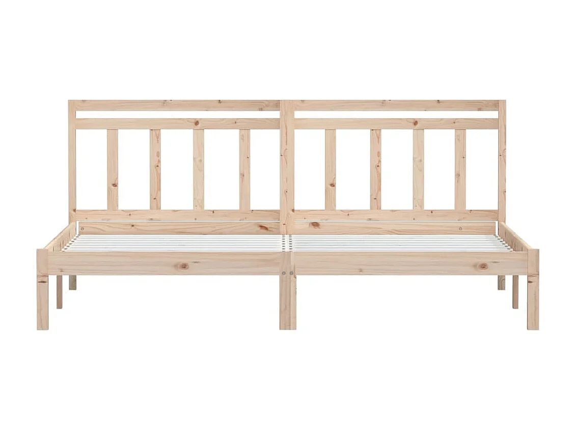 Bedframe zonder matras massief hout 200x200 cm