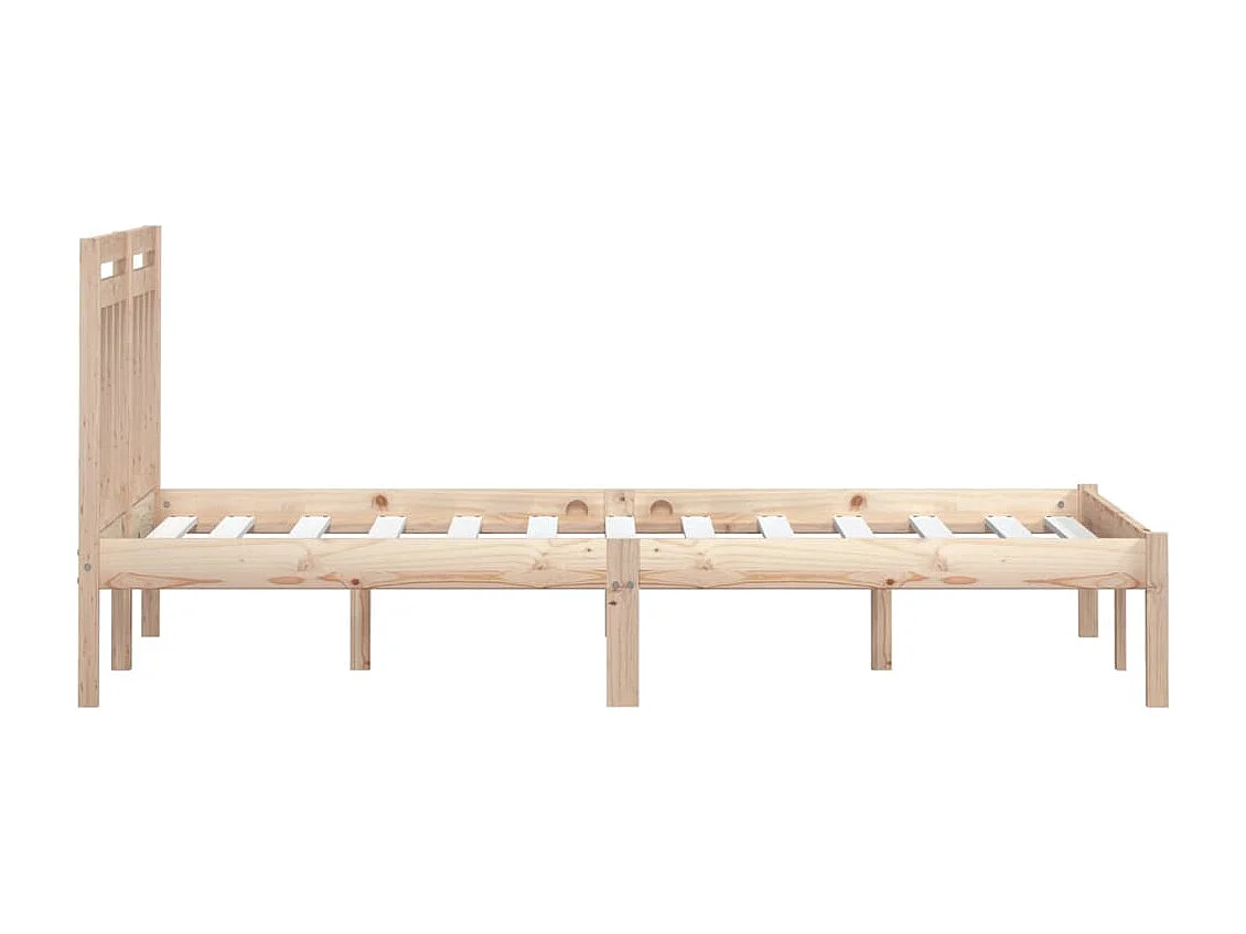 Bedframe zonder matras massief hout 200x200 cm