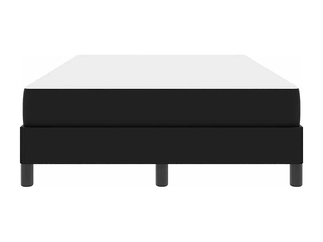 Bed met matras Zwart 120 x 200 cm Kunstleer