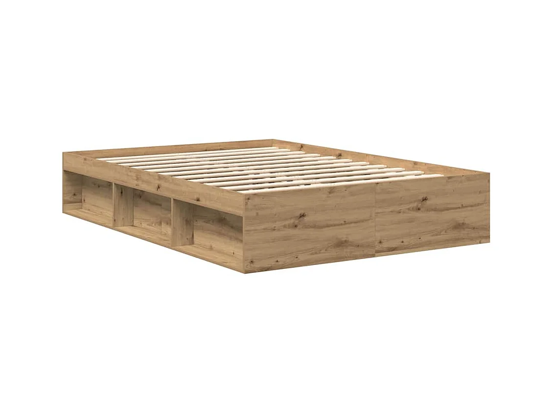 Bedframe zonder matras, handgemaakt eikenhout, 120x190 cm