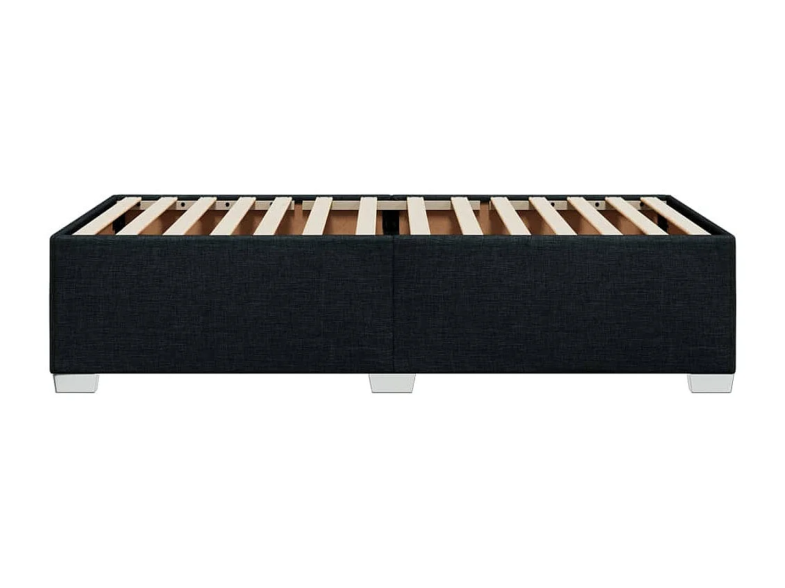 Struttura letto senza materasso tessuto nero 100x200 cm