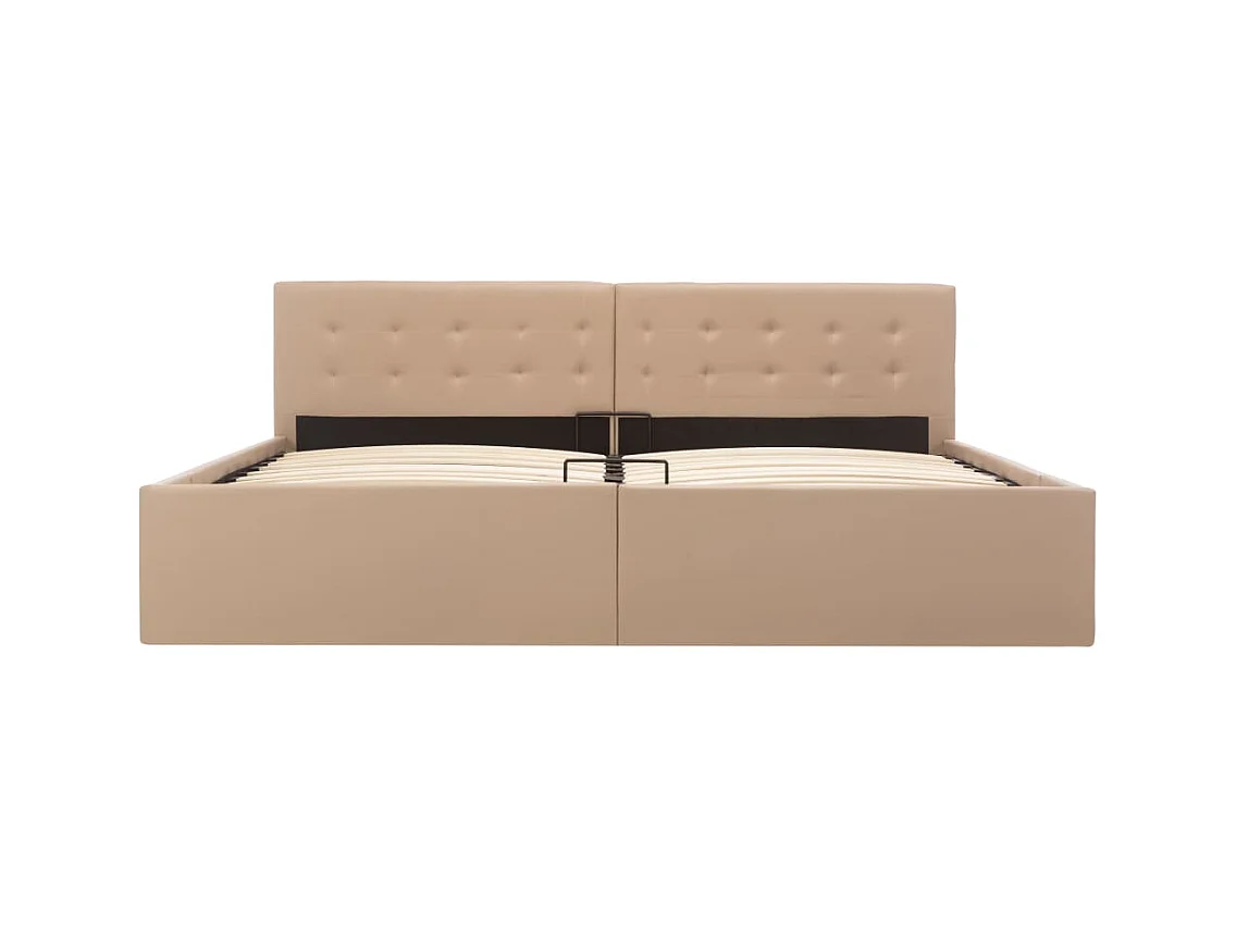 Cadre de lit avec rangement hydraulique Similicuir 180x200 cm