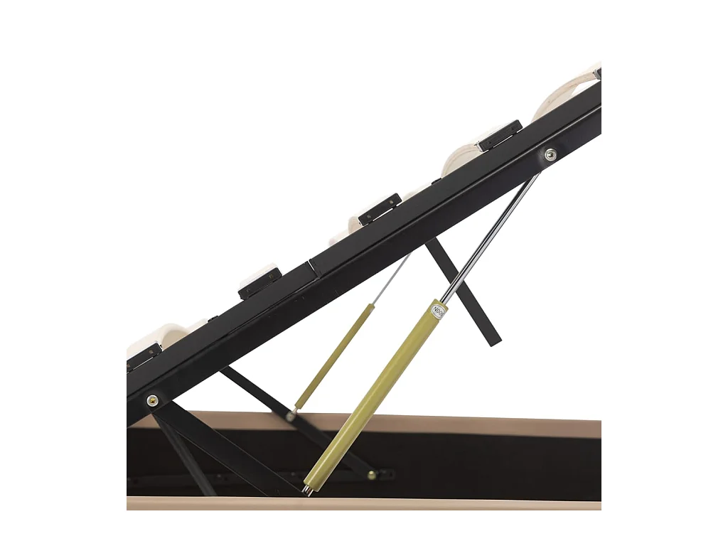 Cadre de lit avec rangement hydraulique Similicuir 180x200 cm