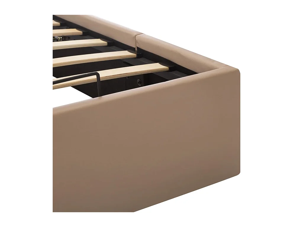 Cadre de lit avec rangement hydraulique Similicuir 180x200 cm