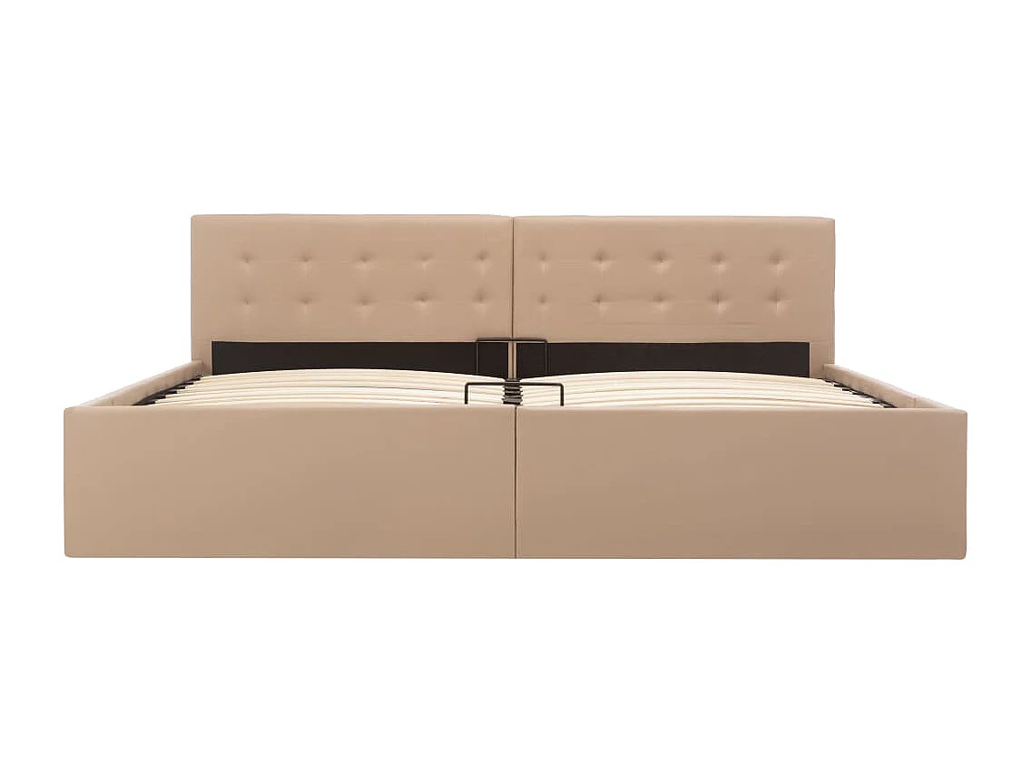 Estructura de cama con almacenaje hidráulico Piel sintética 180x200 cm