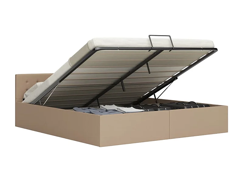 Bedframe met hydraulische opbergruimte Kunstleder 180x200 cm