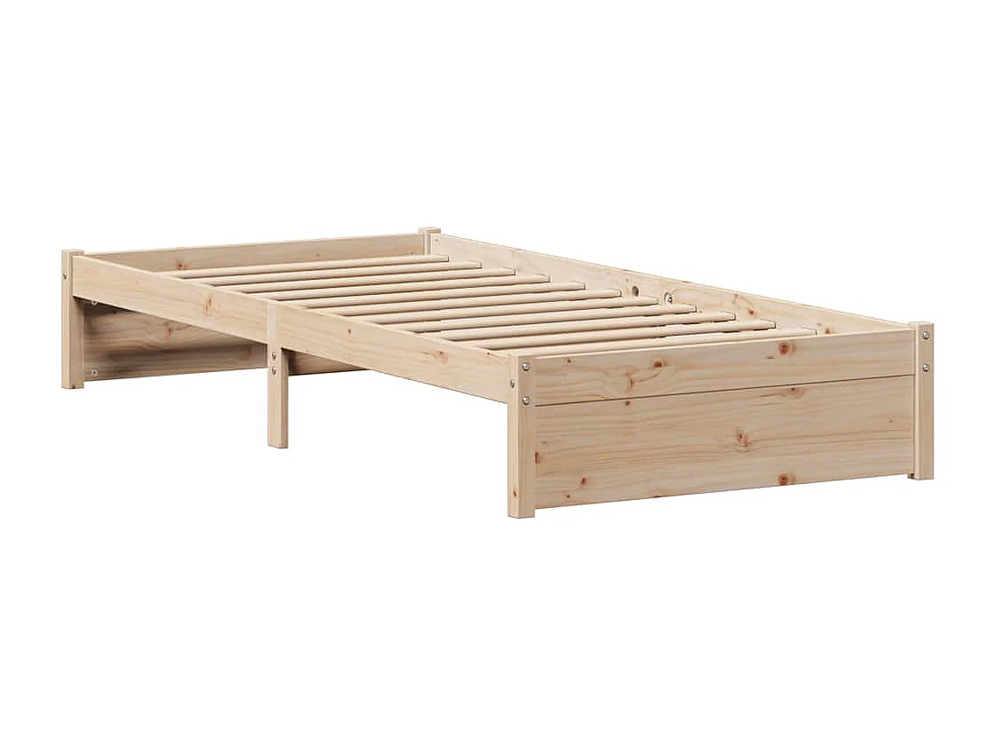 Struttura letto senza materasso 90x200 cm in legno massello di pino