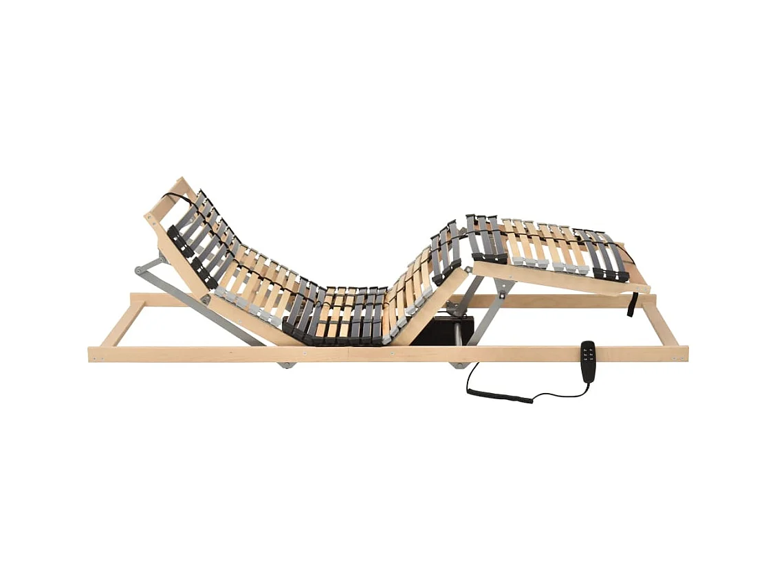 Sommier à lattes électrique sans matelas avec 7 zones 70x200 cm