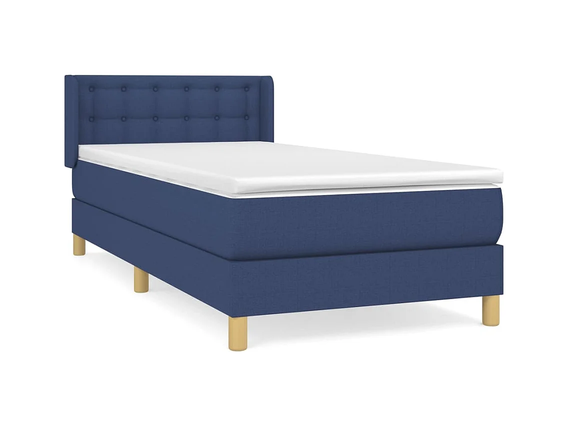 Rete a doghe con materasso Tessuto Blu 80x200 cm